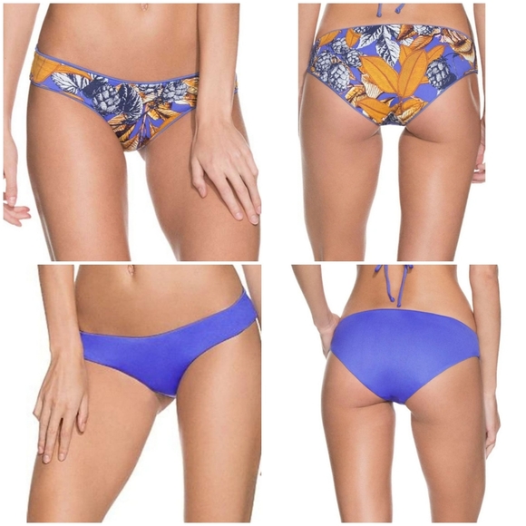 NWT Maaji Sz S Mediterranean Blue Sublime Reversible Bikini Bottom - Picture 1 of 13